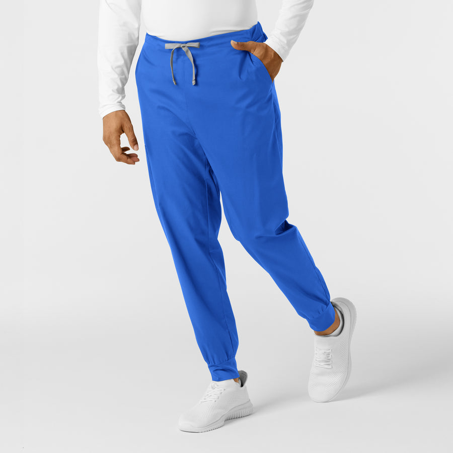 WORK Men's Cargo Jogger Scrub Pant Royal side view