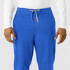 WORK Men's Cargo Jogger Scrub Pant Royal front detail