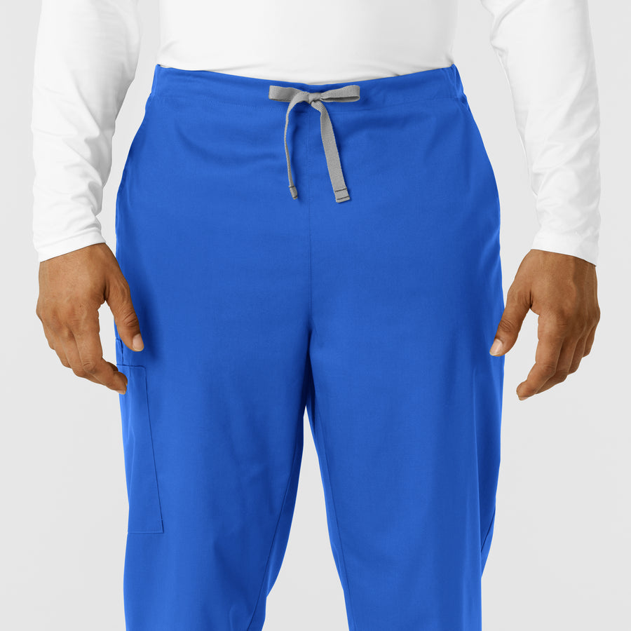 WORK Men's Cargo Jogger Scrub Pant Royal front detail