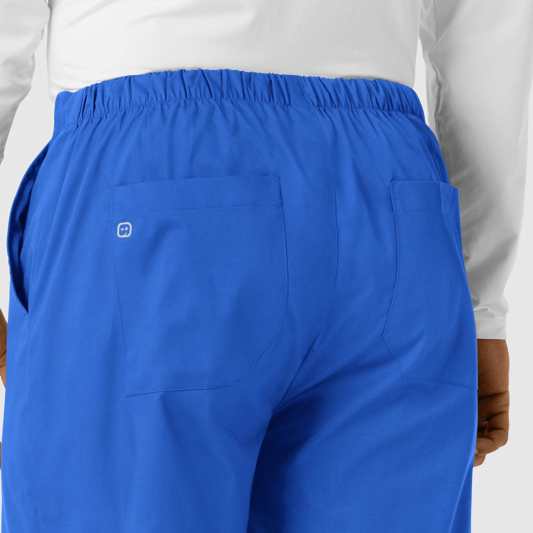 WORK Men's Cargo Jogger Scrub Pant Royal hemline detail