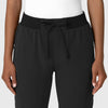 Nova Women's Jogger Utility Scrub Pant Black front detail