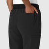 Nova Women's Jogger Utility Scrub Pant Black side detail 1