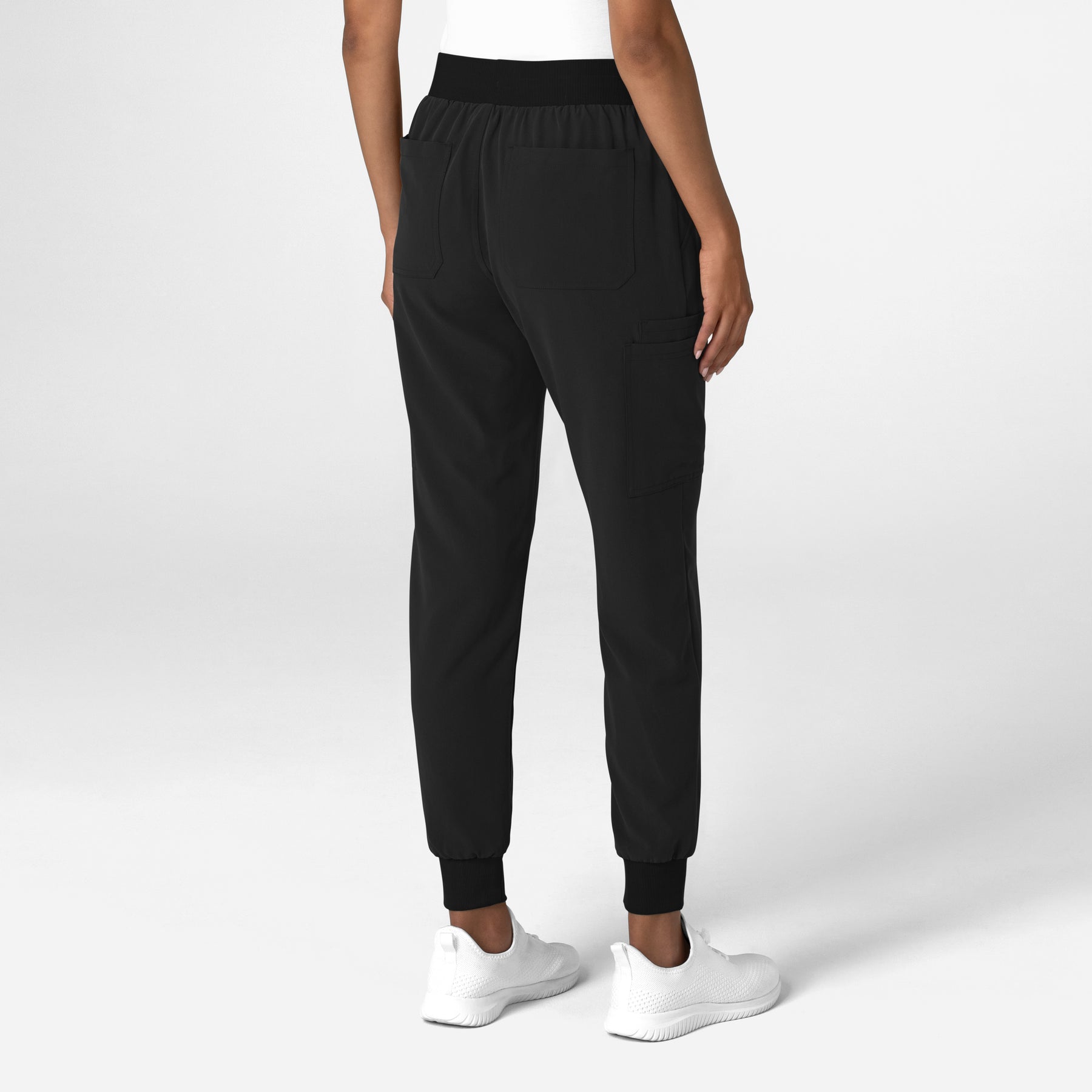 Nova Women's Jogger Utility Scrub Pant Black back view