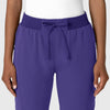 Nova Women's Jogger Utility Scrub Pant Grape front detail