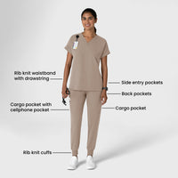 Nova Women's Jogger Utility Scrub Pant - Haze detail image
