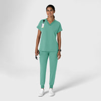 Nova Women's Jogger Utility Scrub Pant Turquoise full scrub set