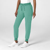 Nova Women's Jogger Utility Scrub Pant Turquoise side view