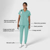 Nova Women's Jogger Utility Scrub Pant - Turquoise detail image