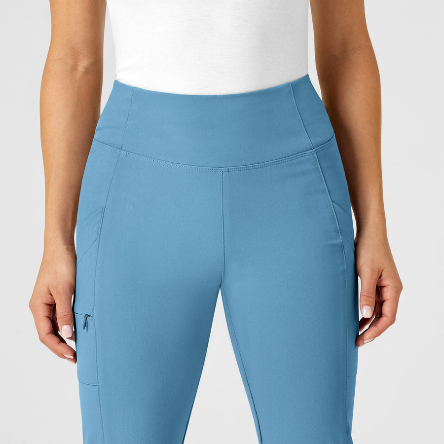 Yoga Pants for Women - Full Length with hidden pocket (Heather Grey, Small)