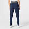 RENEW Women's High Waist Power Scrub Pant Navy back view