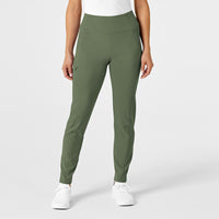 RENEW Women's High Waist Power Scrub Pant Olive