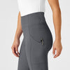 RENEW Women's High Waist Power Scrub Pant Pewter side detail 1