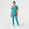 RENEW Women's High Waist Power Scrub Pant Teal Blue full scrub set