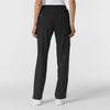 W123 Women's Cargo Utility Scrub Pant Black back view