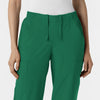 W123 Women's Cargo Utility Scrub Pant Hunter front detail