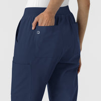W123 Women's Cargo Utility Scrub Pant - Navy