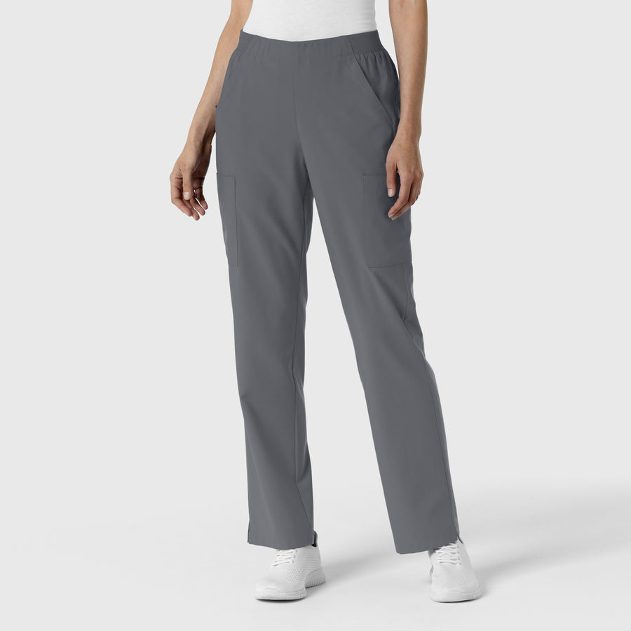 W123 Women's Cargo Utility Scrub Pant Pewter