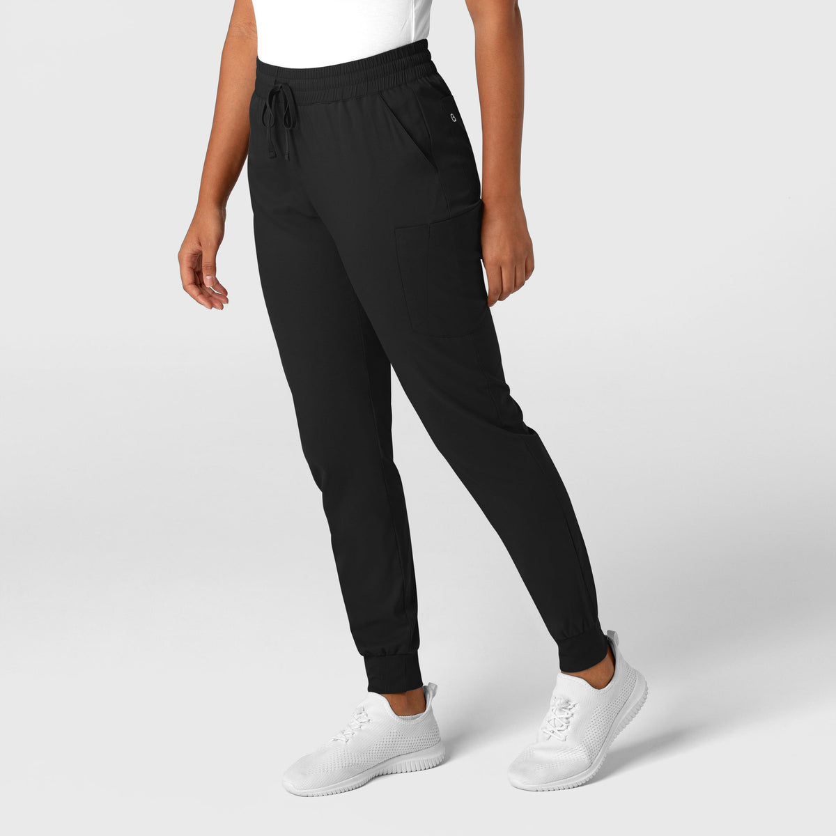 Boundless Women's Jogger Scrub Pant Black side view