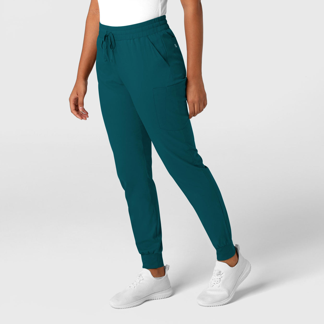 Boundless Women's Jogger Scrub Pant Caribbean side view