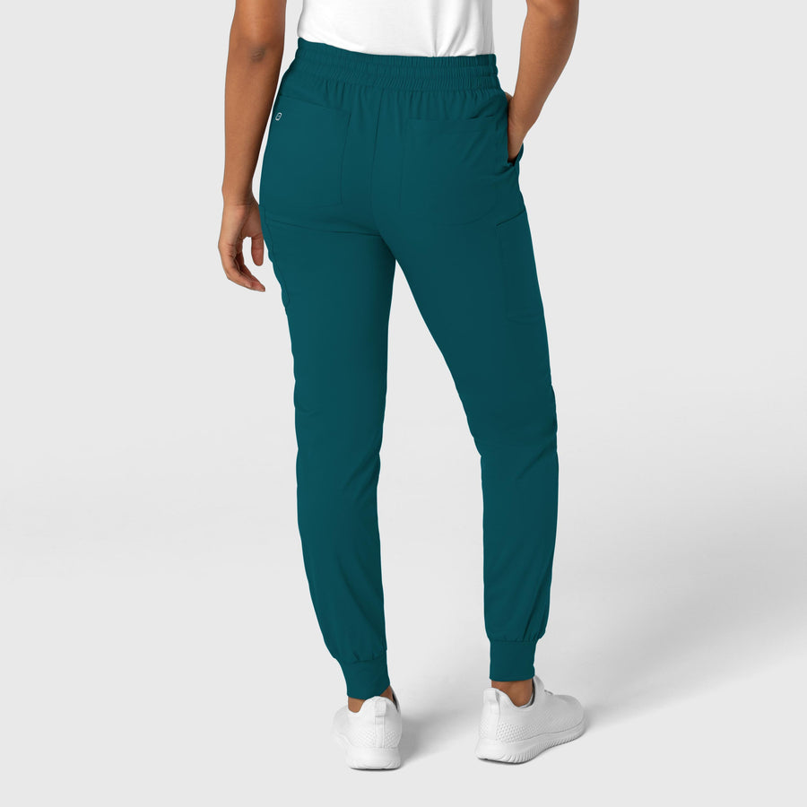 Boundless Women's Jogger Scrub Pant Caribbean back view