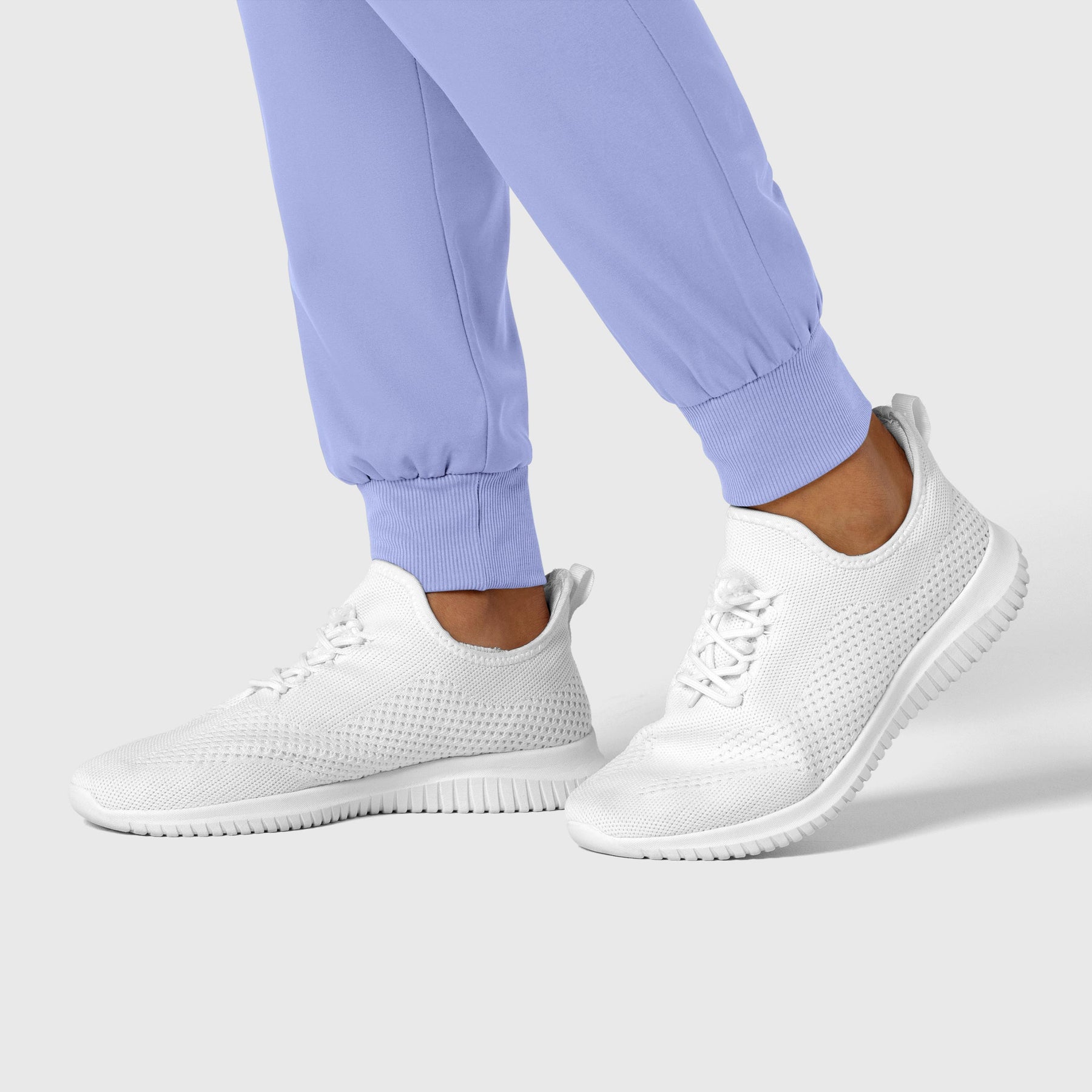 Boundless Women's Jogger Scrub Pant Ceil Blue side detail 2