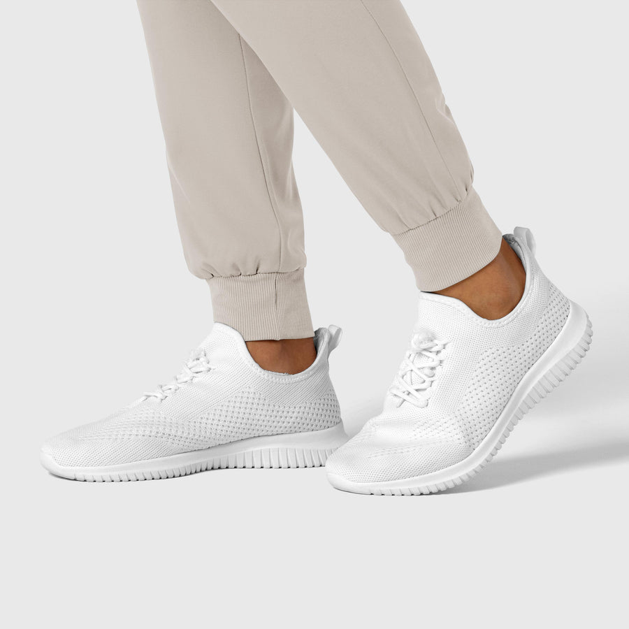 Boundless Women's Jogger Scrub Pant Cloud side detail 2