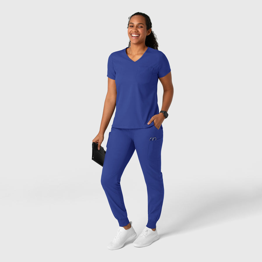 Boundless Women's Jogger Scrub Pant Galaxy Blue full scrub set