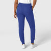Boundless Women's Jogger Scrub Pant Galaxy Blue back view