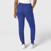 Boundless Women's Jogger Scrub Pant Galaxy Blue back view