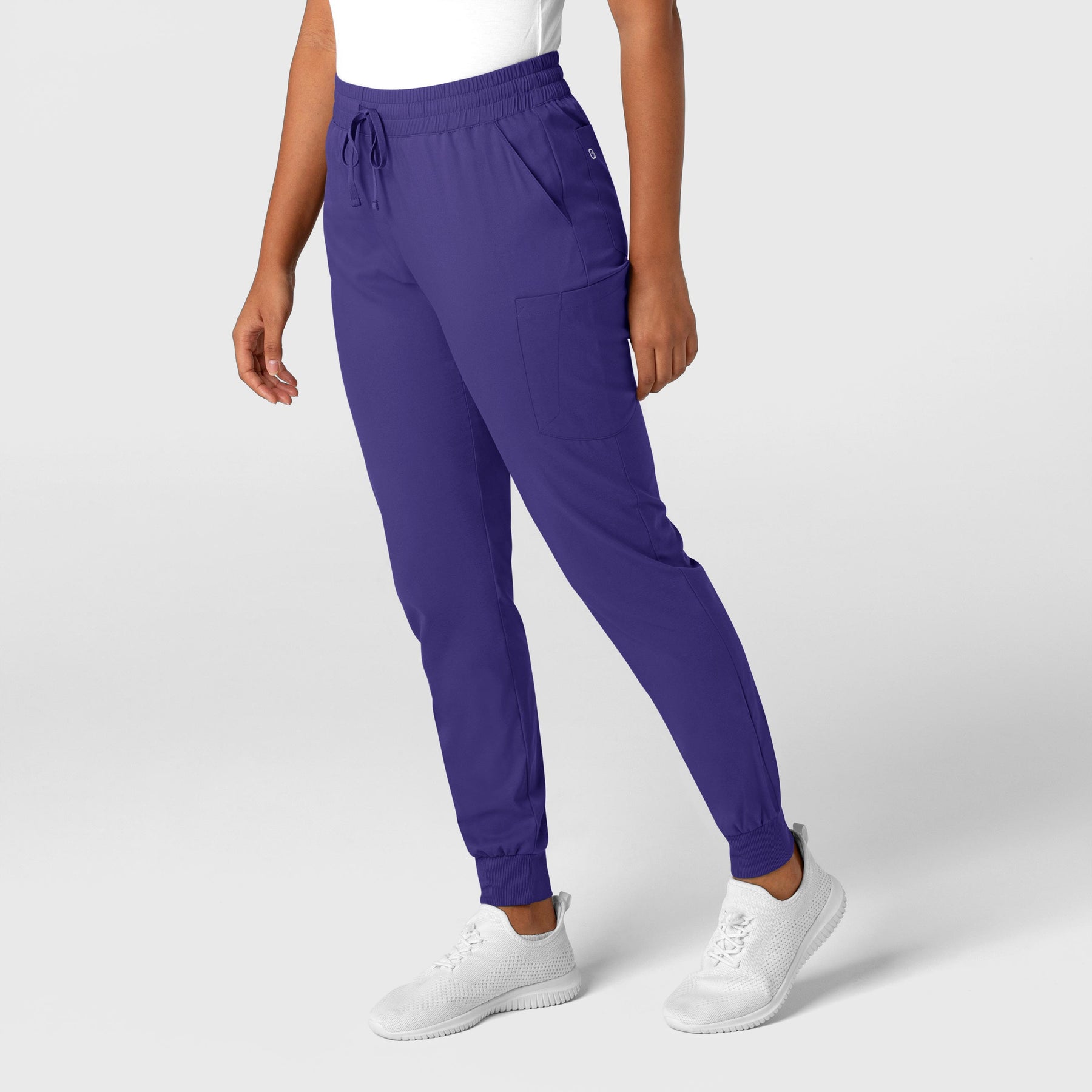 Boundless Women's Jogger Scrub Pant Grape side view
