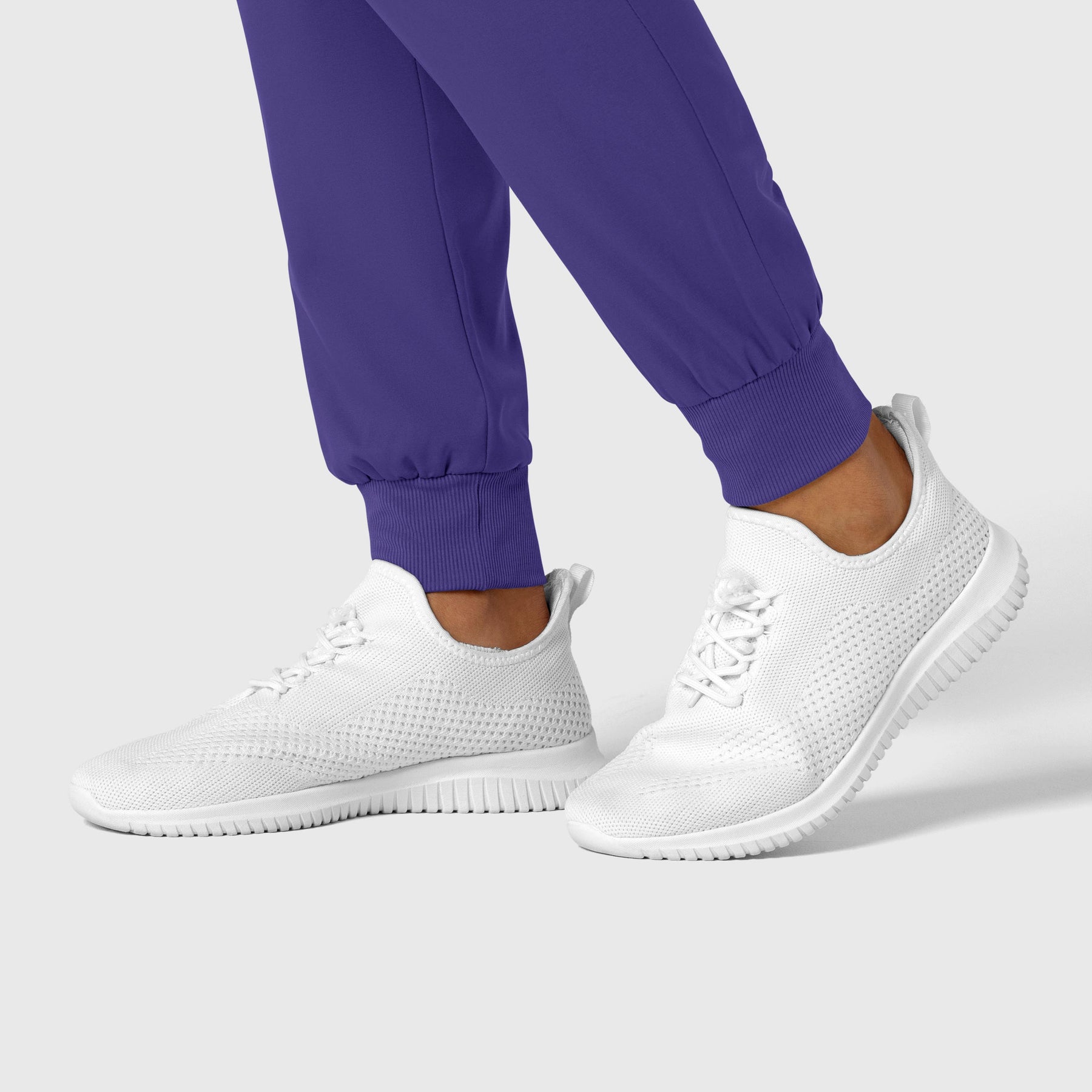 Boundless Women's Jogger Scrub Pant Grape side detail 2