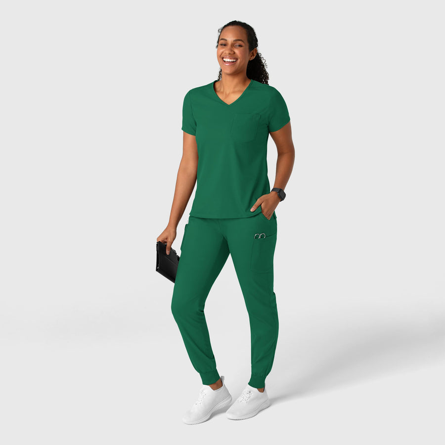 Boundless Women's Jogger Scrub Pant Hunter full scrub set