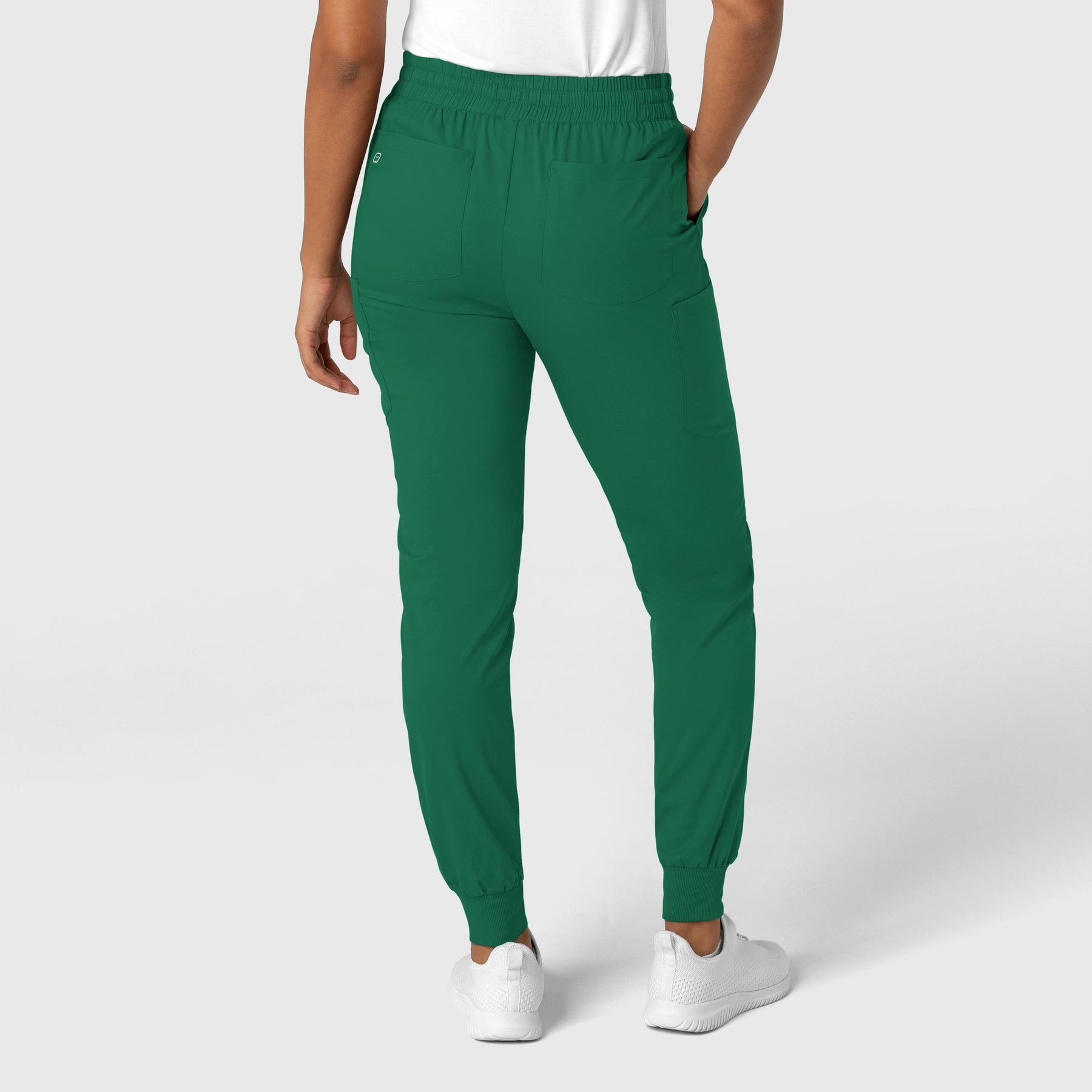 Boundless Women's Jogger Scrub Pant Hunter back view