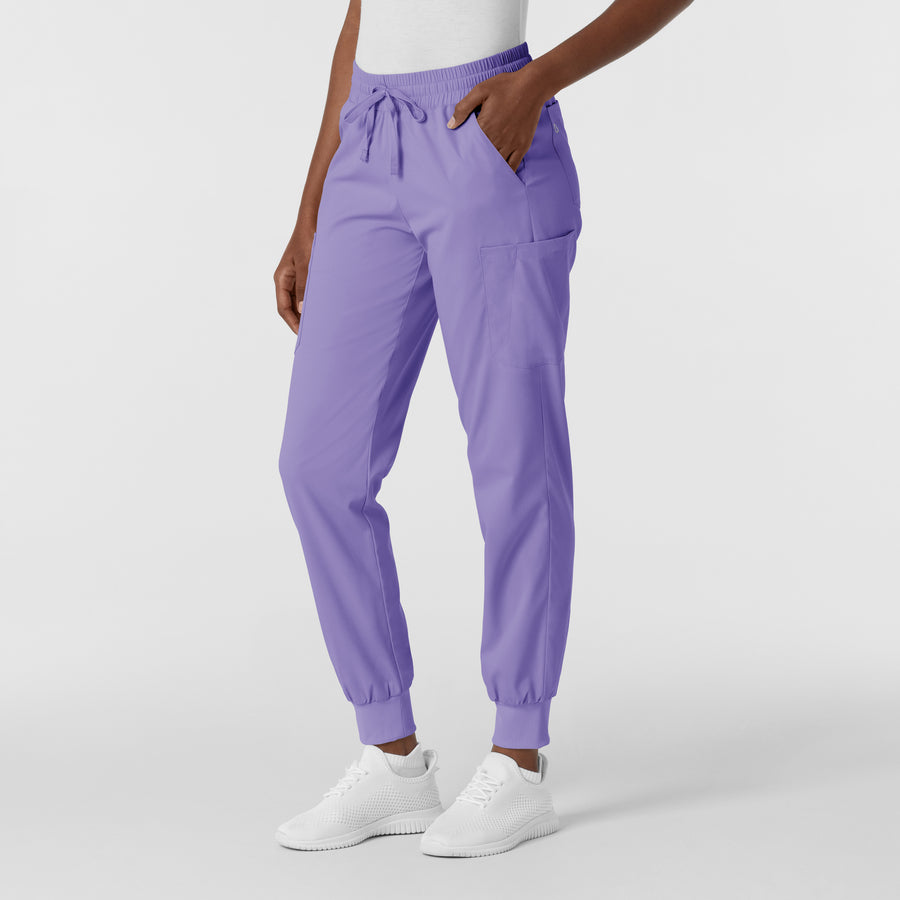 Boundless Women's Jogger Scrub Pant Iris Purple side view