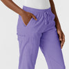 Boundless Women's Jogger Scrub Pant Iris Purple side detail 1