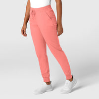Boundless Women's Jogger Scrub Pant Paradise Pink side view