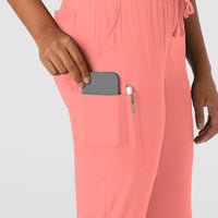 Boundless Women's Jogger Scrub Pant Paradise Pink front detail