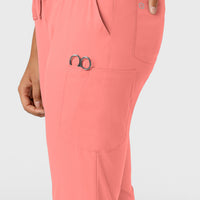 Boundless Women's Jogger Scrub Pant Paradise Pink side detail 1