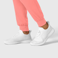 Boundless Women's Jogger Scrub Pant Paradise Pink side detail 2