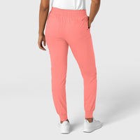 Boundless Women's Jogger Scrub Pant Paradise Pink back view