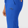 Boundless Women's Jogger Scrub Pant Royal side detail 1