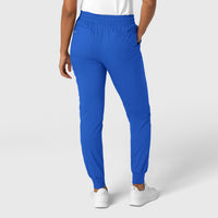 Boundless Women's Jogger Scrub Pant Royal back view