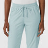Boundless Women's Jogger Scrub Pant Sky Blue front detail