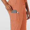 Boundless Women's Jogger Scrub Pant Terracotta front detail