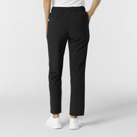 RENEW Edit Women's Tapered Ankle Scrub Trouser Black back view