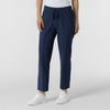 RENEW Edit Women's Tapered Ankle Scrub Trouser Navy side view