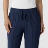 RENEW Edit Women's Tapered Ankle Scrub Trouser Navy front detail