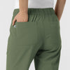 RENEW Edit Women's Tapered Ankle Scrub Trouser Olive back detail