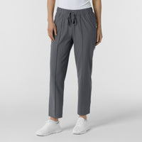 RENEW Edit Women's Tapered Ankle Scrub Trouser Pewter side view