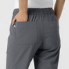 RENEW Edit Women's Tapered Ankle Scrub Trouser Pewter back detail